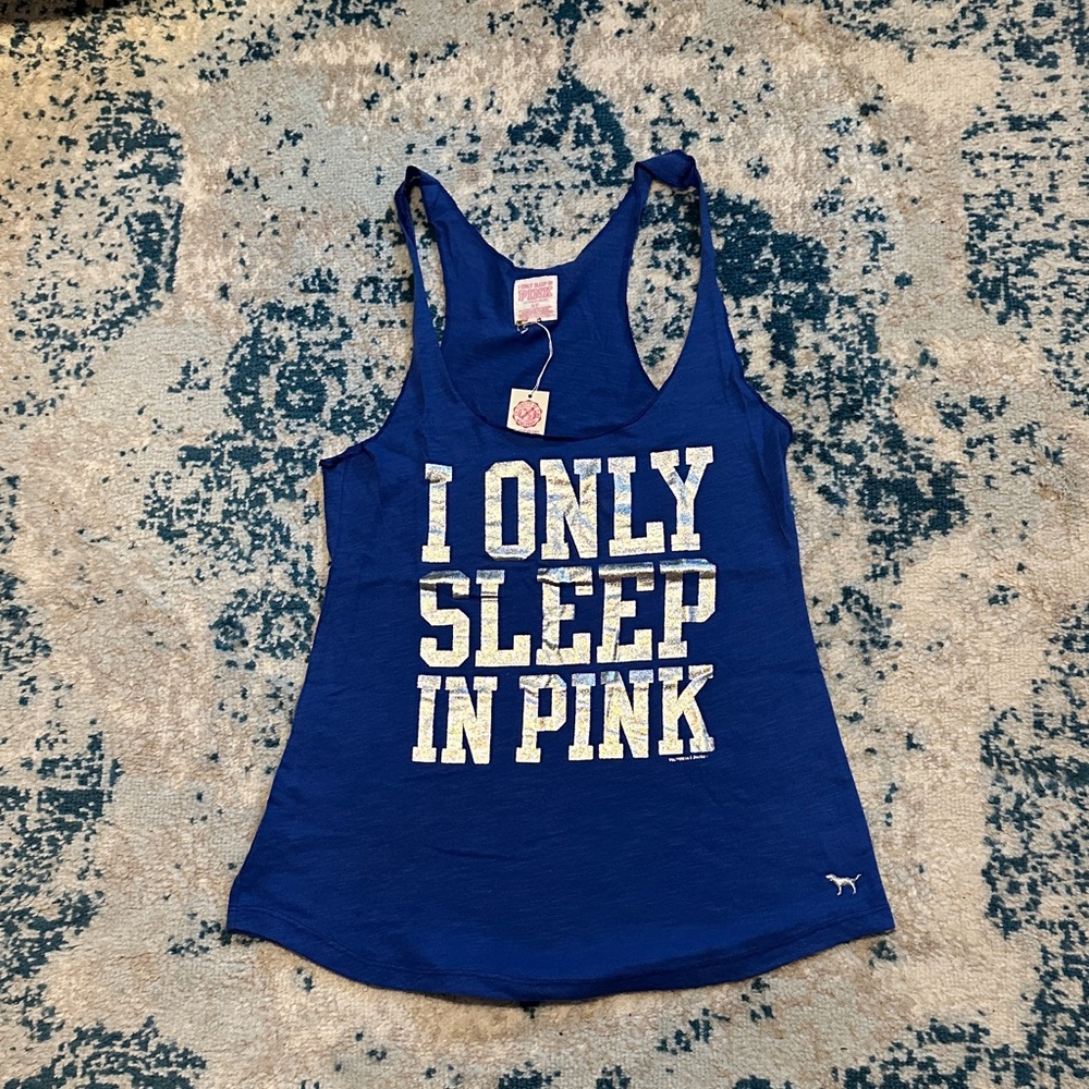 PINK Victoria's Secret Royal Blue Tank Top NWT